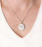 Grandma, I Love you more than toilet paper circle necklace