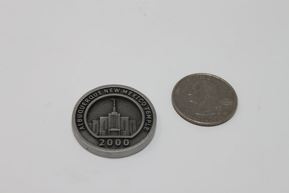 Albuquerque New Mexico Temple Coin, LDS Temple Coin, Temple of the Church of Jesus Christ of Latter Day Saints