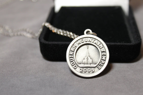 Oquirrh Mountain Temple Necklace, Temple of The Church of Jesus Christ of Latter Day Saints, LDS Temple Necklace, Stand Ye in Holy Places