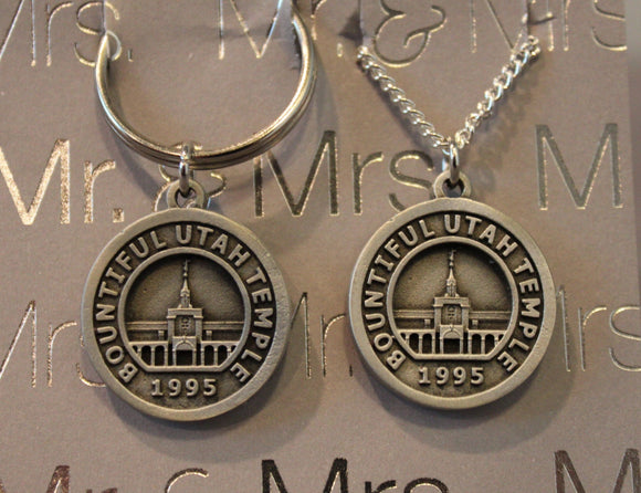 Temple wedding gift, Temple of the Church of Jesus Christ of Latter Day Saints, LDS Temple Necklace, His and Hers, LDS wedding gift