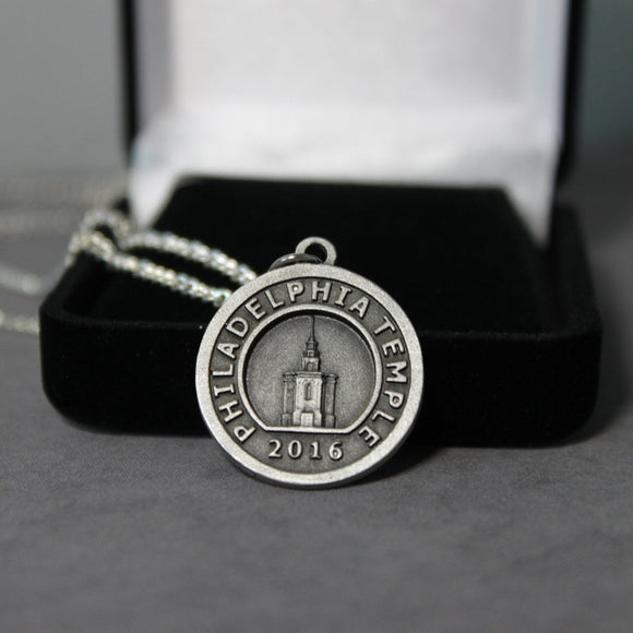 Philadelphia Temple Necklace, Temple of The Church of Jesus Christ of Latter Day Saints, LDS Temple Necklace, Stand in Holy Places, LDS gift