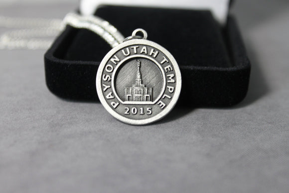 Payson Temple Necklace, Temple of The Church of Jesus Christ of Latter Day Saints, LDS Temple Necklace, Stand Ye in Holy Places, LDS gift