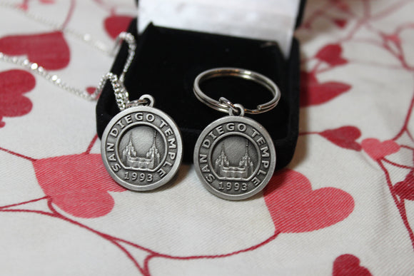 LDS Wedding Gift, for couples, LDS gift, LDS Temple Necklace, Temple of The Church of Jesus Christ of Latter Day Saints, Temple Keychain