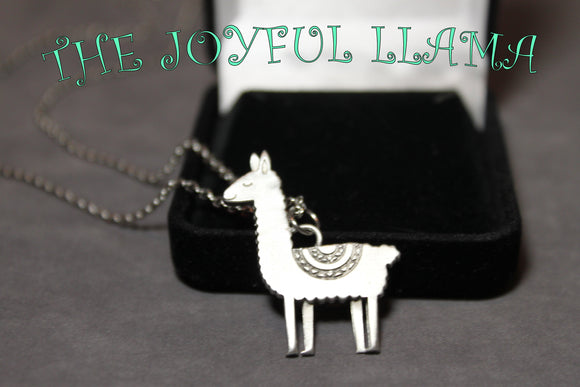 Personalized LLama necklace, LLama lover, animal lover LLama, Joyful LLama, LLama jewelry, Customizable LLama Necklace, LLama gifts for her